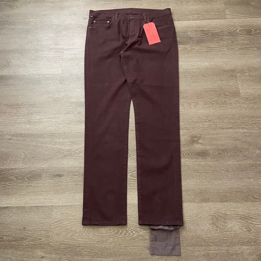 COH Citizens of Humanity London Tapered Slim Pant Men's 33x32 Plum Rare Sample